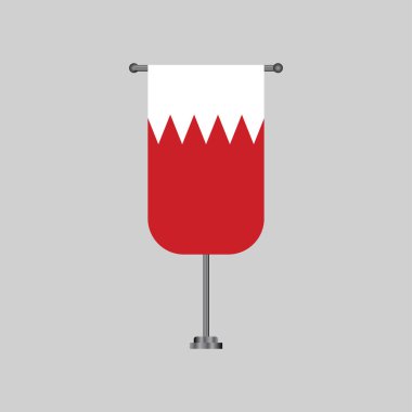 Illustration of bahrain flag Template