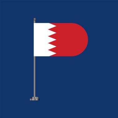 Illustration of bahrain flag Template