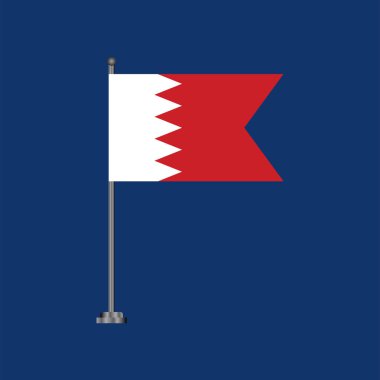 Illustration of bahrain flag Template