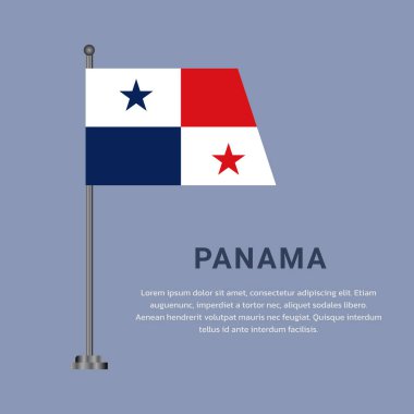 Panama Bayrak Şablonu Görünümü