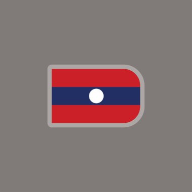 Illustration of laos flag Template