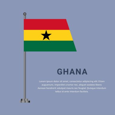 Gana Bayrak Şablonu, Renkli Resimler