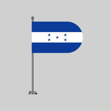 Honduras Bayrak Şablonu Görünümü