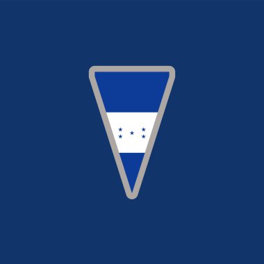 Honduras Bayrak Şablonu Görünümü