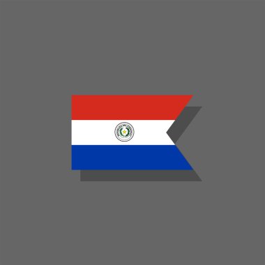 Illustration of paraguay flag Template