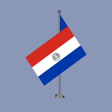 Illustration of paraguay flag Template