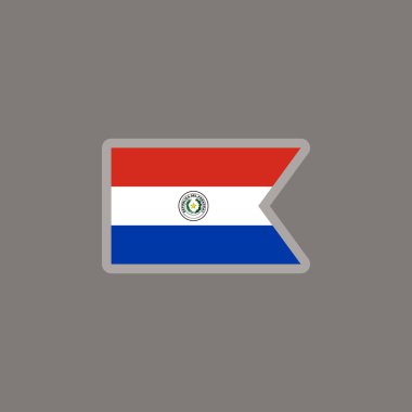 Illustration of paraguay flag Template