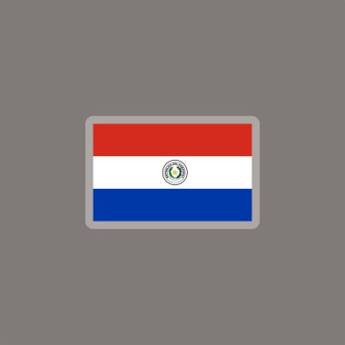 Illustration of paraguay flag Template