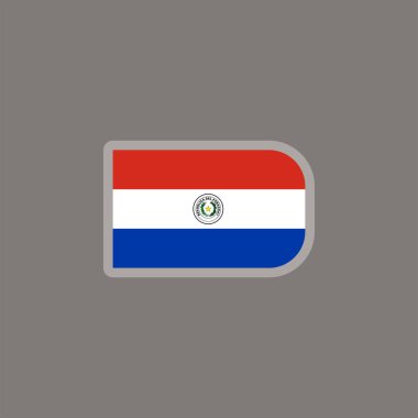 Illustration of paraguay flag Template