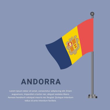 Illustration of andorra flag Template