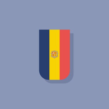 Illustration of andorra flag Template