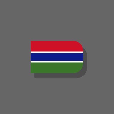 Illustration of gambia flag Template