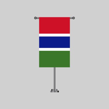 Illustration of gambia flag Template