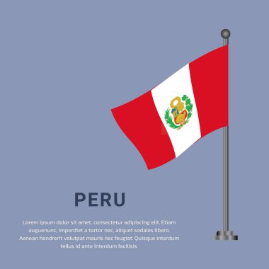 Illustration of peru flag Template