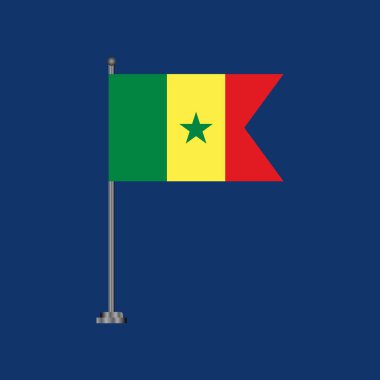 Senegal Bayrak Şablonu, Renkli Resimler 