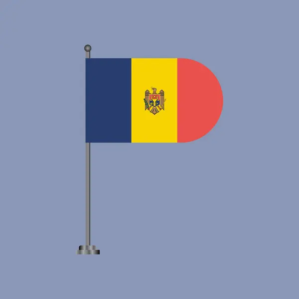 stock vector Illustration of moldova flag Template