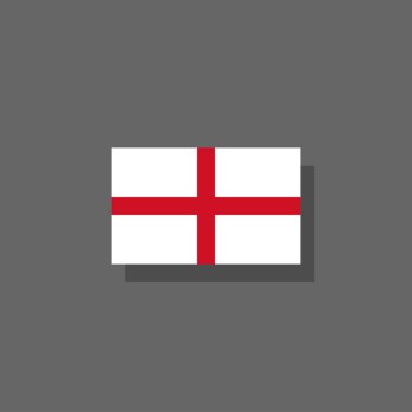 İngiltere Bayrak Şablonu, Renkli Resimler 