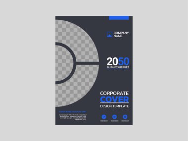 Profesyonel şirket kitap kapağı şablonu