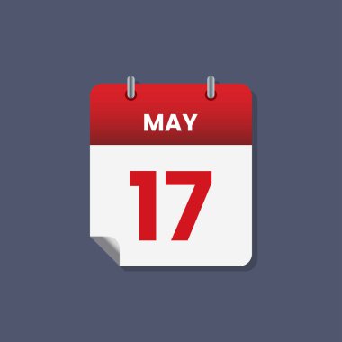 Takvim tarihi ay simgesi düz vektör olabilir