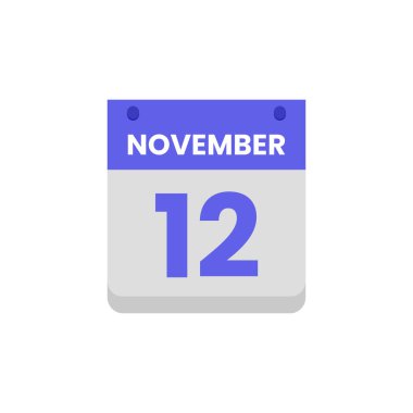 Takvim tarihi ay simgesi düz Kasım vektörü