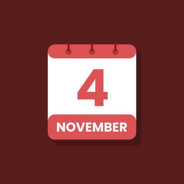 Takvim tarihi ay simgesi düz Kasım vektörü