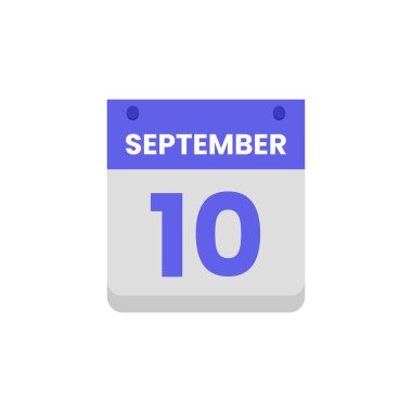 Takvim tarihi ay simgesi düz Eylül vektörü