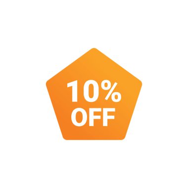 Yüzde 10 satış rozeti şablonu