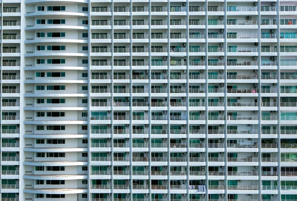 White Mansion Block Pattaya Beach Thailand Condominium Travelers Residential High — Stock Photo, Image