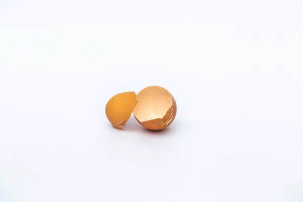 Vaječné Skořápky Bílém Pozadí — Stock fotografie