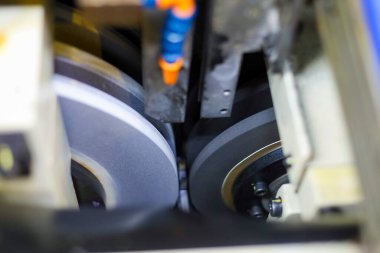 Bir makine ekipmanı. Üretimde mekanik bölüm.