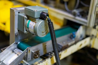 Bir makine ekipmanı. Üretimde mekanik bölüm.