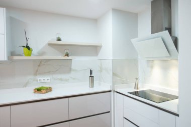 modern kitchen in a house equipped with all its appliances