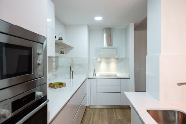 modern kitchen in a house equipped with all its appliances