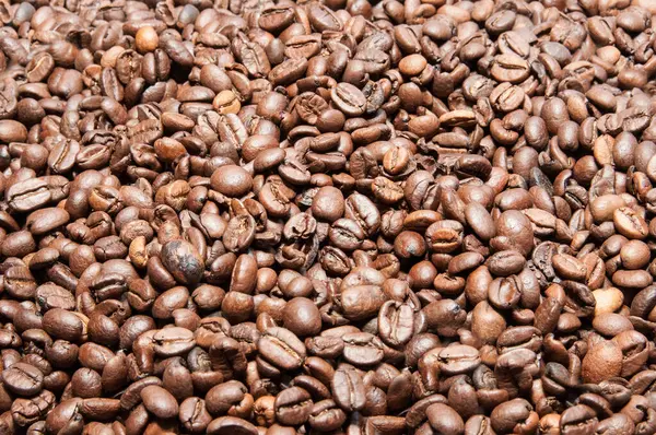 Roasted Coffee Beans Texture — Stock Photo, Image