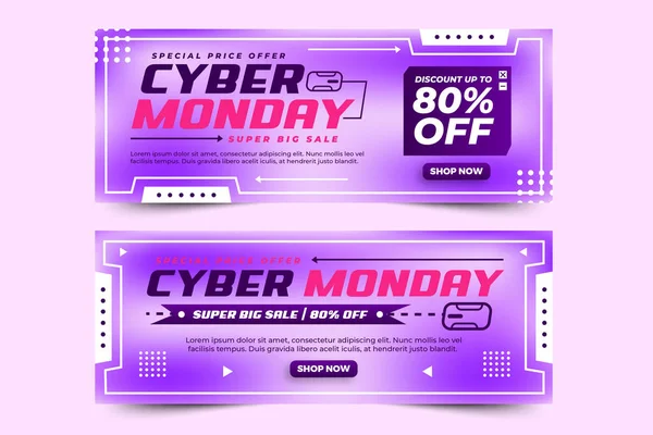 stock vector Cyber Monday cover banner design template easy to customize simple and elegant design