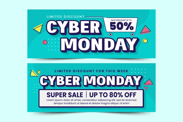 stock vector Cyber Monday cover banner design template easy to customize simple and elegant design