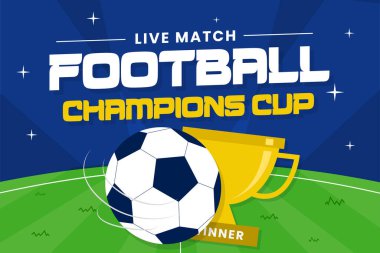 Futbol turnuvası, spor etkinliği arka plan şablonu Basit ve zarif tasarımı özelleştirmek kolay