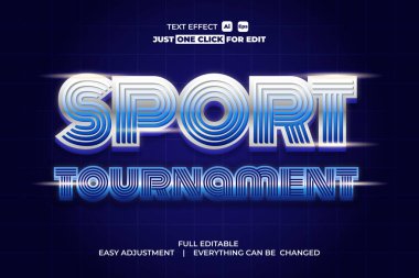 Sport event vector text effect editable, simply write your words and watch the magic happen! Use this one-of-a-kind effect to say whatever you want.