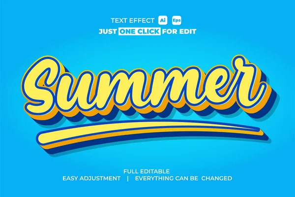 stock vector Summer event vector text effect editable, simply write your words and watch the magic happen, Use this one-of-a-kind effect to say whatever you want, simple freshness and elegant vector design.