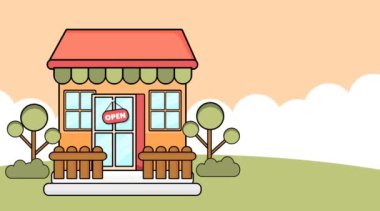 İndirim 2D Motion Video Grafik. Sizin için basit ve zarif ticari ya da reklam ürünü..