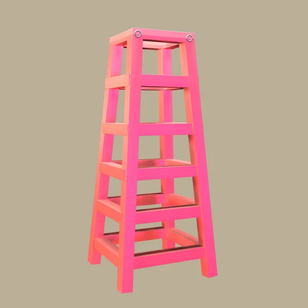 Dia Trabalho Ícone Renderizado Isolado Fundo Colorido Objeto Escada Para — Fotografia de Stock