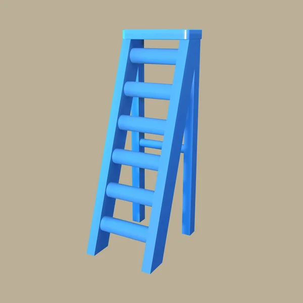 3Dアイコン労働日のレンダリングは カラーバックグラウンドで孤立しました あなたの設計のための梯子の目的 — ストック写真