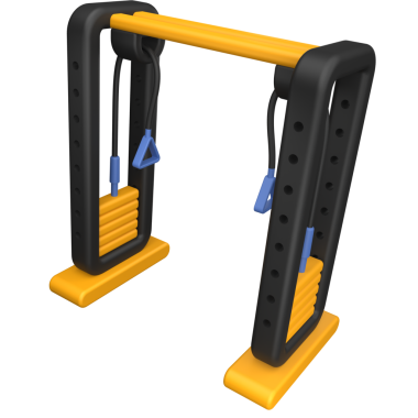 Spor aletleri ve spor makineleri içeren yarı gerçekçi bir 3 boyutlu simge paketi. Premium dokular, hafif ışıklandırma ve eğlenceli detaylar, fitness uygulamaları, UI / UX ve promosyon varlıkları için mükemmel tasarlanmış..