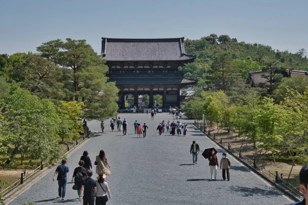 Das Tempeltor Und Der Zugang Innerhalb Des Ninna Tempels Kyoto — Stockfoto
