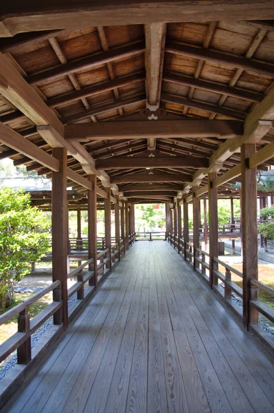 Korridoren Inne Daikaku Templet Kyoto Japan — Stockfoto