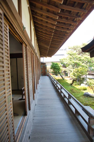 Alpendre Exterior Templo Daikaku Quioto Japão — Fotografia de Stock