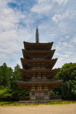 Daigo-ji tapınağının beş katlı tapınağı. Kyoto Japonya