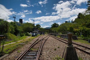 Amaterasu Demiryolu manzarası. Takachiho, Miyazaki, Japonya