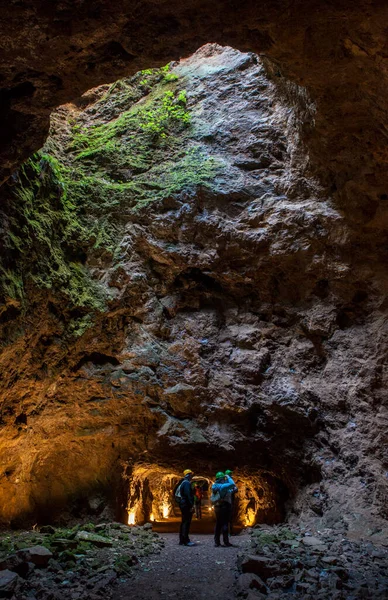 Unbekannte Besucher Der Jayona Mine Die Zum Naturdenkmal Erklärt Wurde — Stockfoto