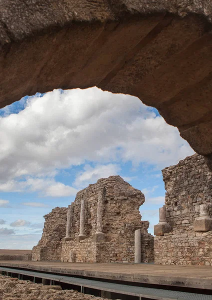 ローマ時代の遺跡が残っている カサス レイナバダホススペイン — ストック写真